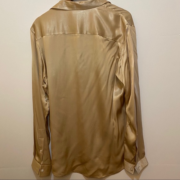 Chic I.N.C Gold Oversized Blouse - Picture 3 of 3